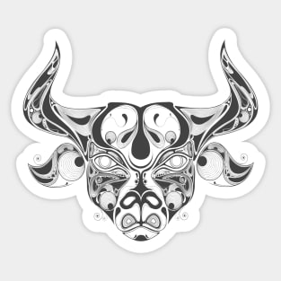 Taurus Geometric Artwork Sticker